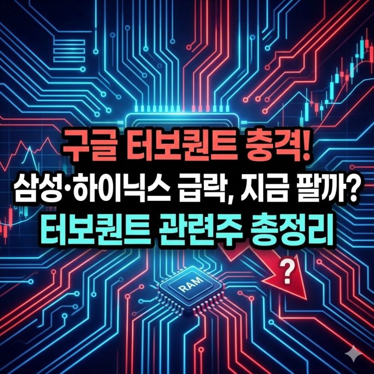  터보퀀트 관련주 총정리 | 구글 신기술에 삼성·하이닉스왜 급락했나