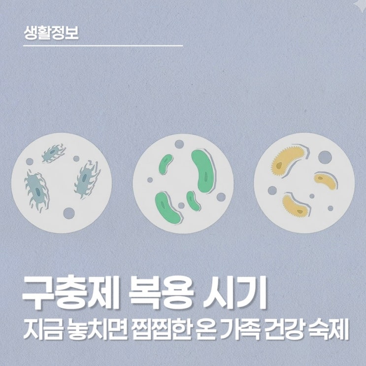  구충제 복용 시기, 요즘도 온 가족이 꼭 챙겨 먹어야 할까?