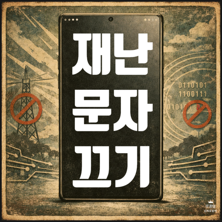  재난문자 끄기 갤럭시폰에서 하는 방법
