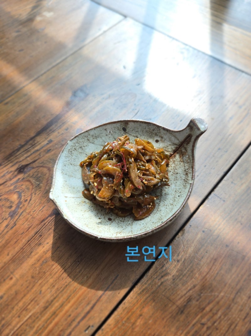 노각 장아찌 무침 레시피 장아찌 반찬