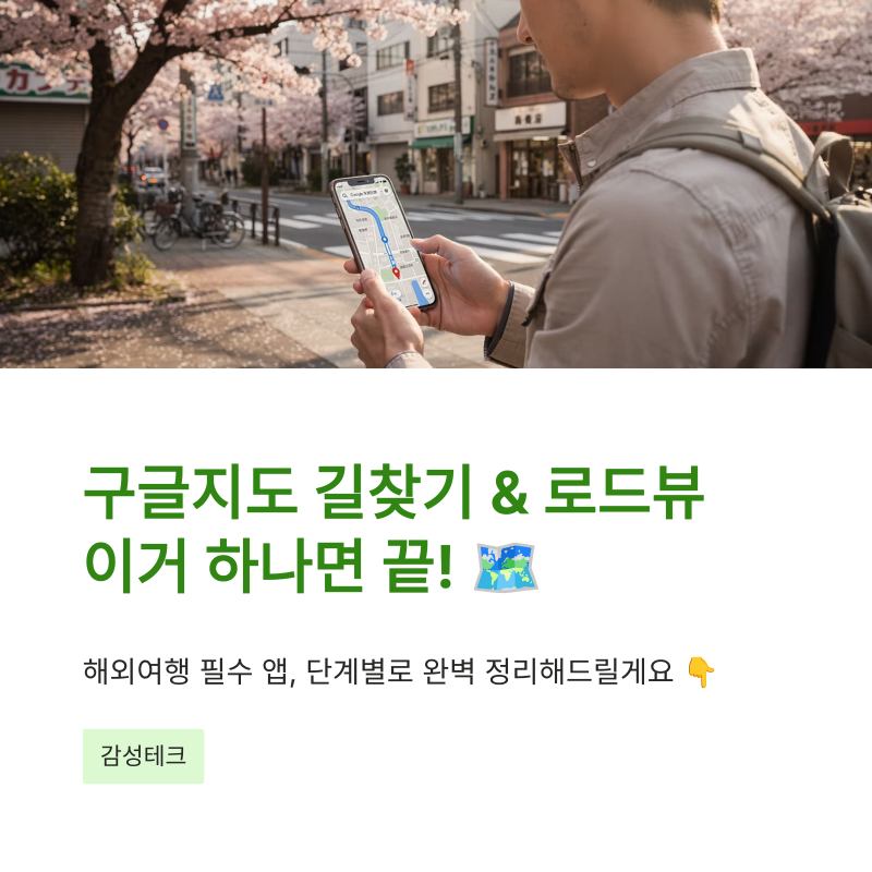 구글지도 길찾기 방법 및 로드뷰 보는법 이거 하나면 끝!