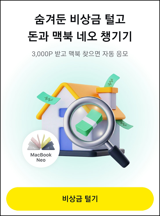  카카오페이 비상금 털기(포인트 3,000p+@)즉당 선착~04.05