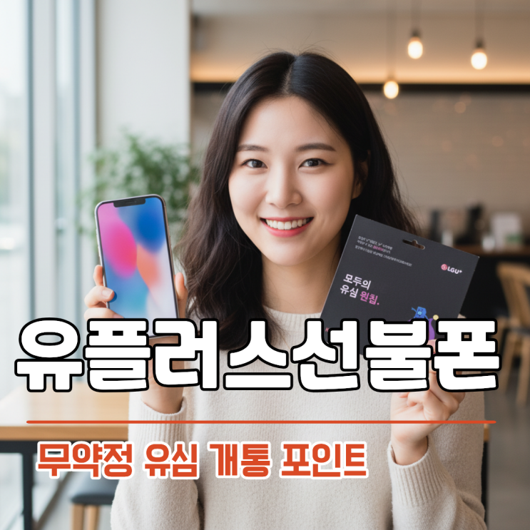  유플러스 선불폰 개통 방법 알고 비대면 유심 접수까지