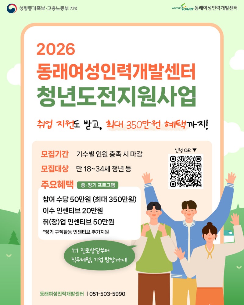 부산청년도전지원사업 총정리｜부산국비지원 무료교육 취업지원 최대 350만원 혜택
