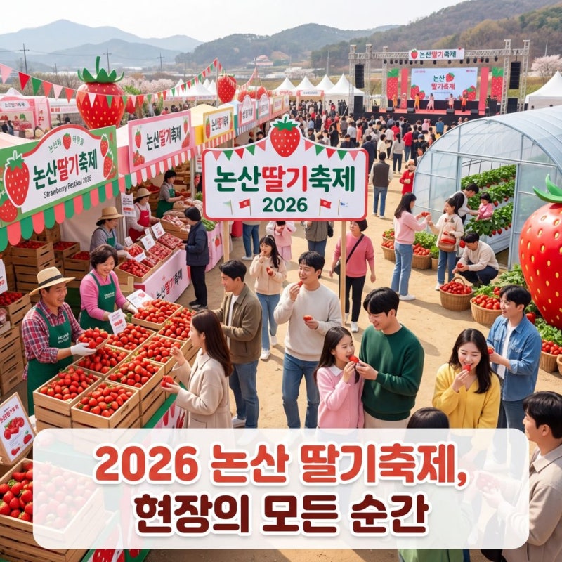 논산 딸기축제 2026, 결국 터졌다… 무슨 일이 있었나