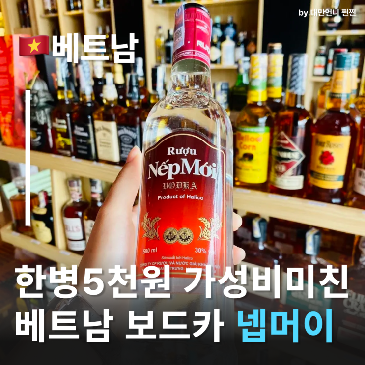  한병 5천원 미친 가성비 베트남술추천 넵머이 넵모이 베트남보드카 알아보기