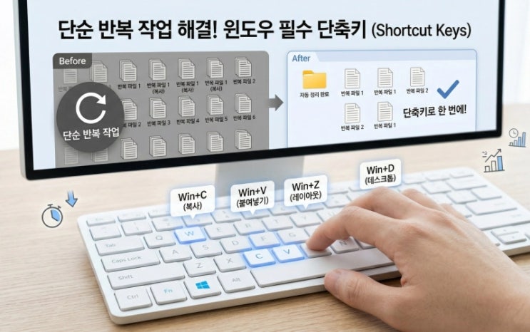  작업 시간 반으로 줄여주는 윈도우 10/11 필수 단축키 3가지 (캡처, 화면 분할)
