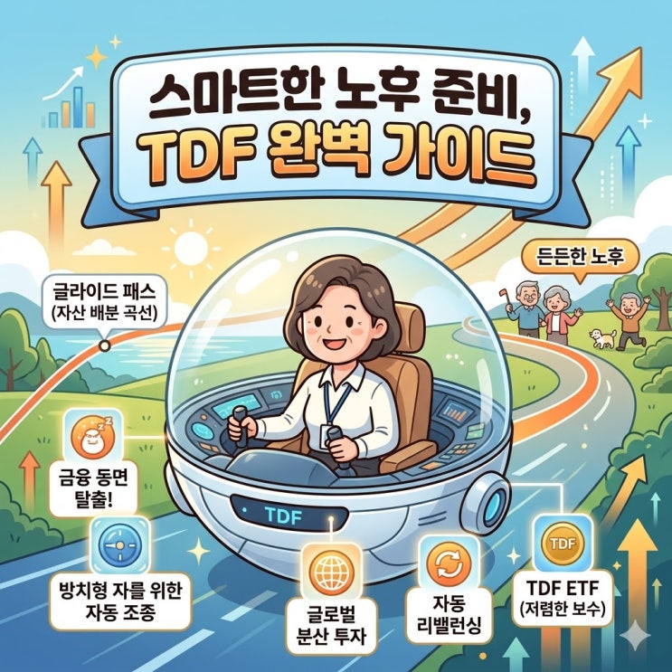  IRP 퇴직연금 운용이 막막할 때? TDF 하나로 끝내는 노후 준비 (TDF ETF 고르는 법)