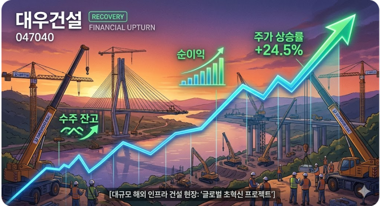 대우건설주가350%급등이유 심층 분석: 체코 원전 수주 모멘텀과 저PBR 매력
