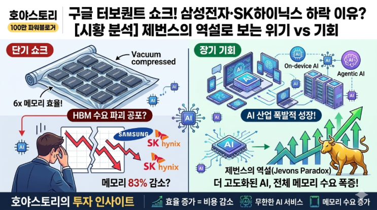 구글 터보퀀트 발표에 삼성전자 주가 급락? 초보자도 알기 쉬운 핵심 분석