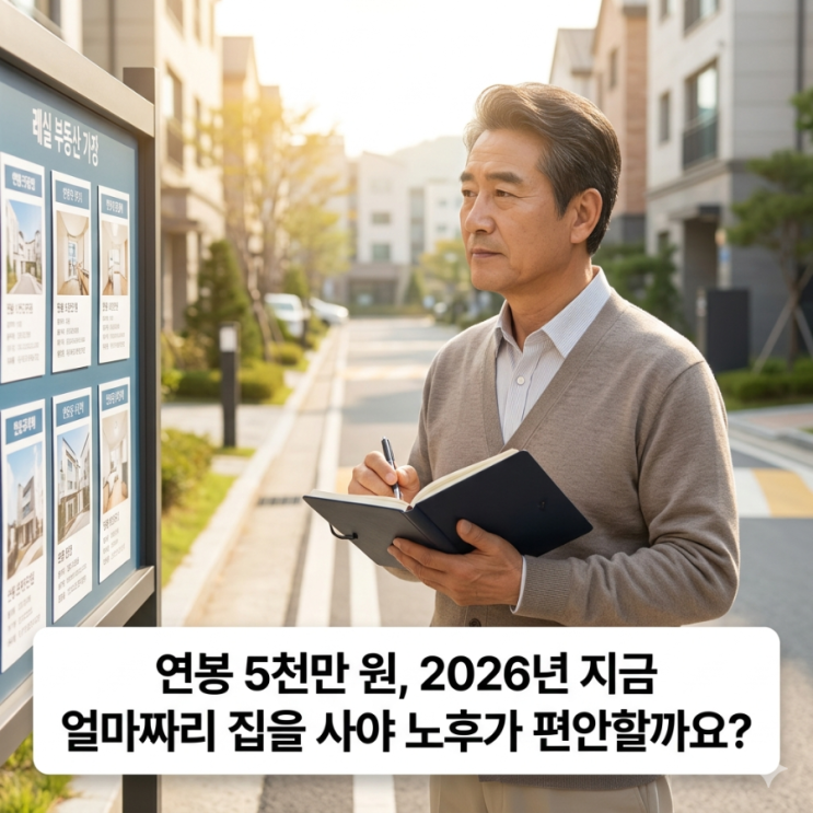  연봉 5천만원이면, 2026년 지금 얼마짜리 집 사야 할까요?