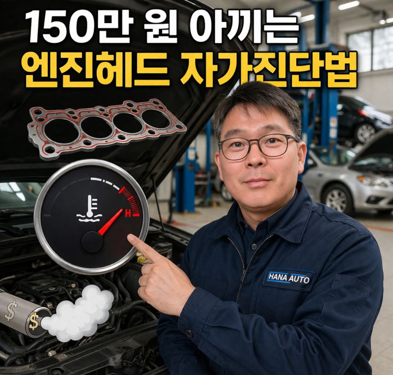 엔진헤드 가스켓 교체비용 및 이상 증상 3가지 (계기판 온도 미터, 흰색 연기 필독)