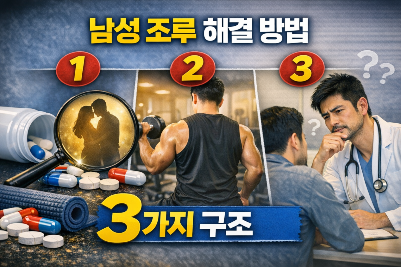 남성 조루 운동과 약 병행하면 얼마나 좋아질까 실제 결과