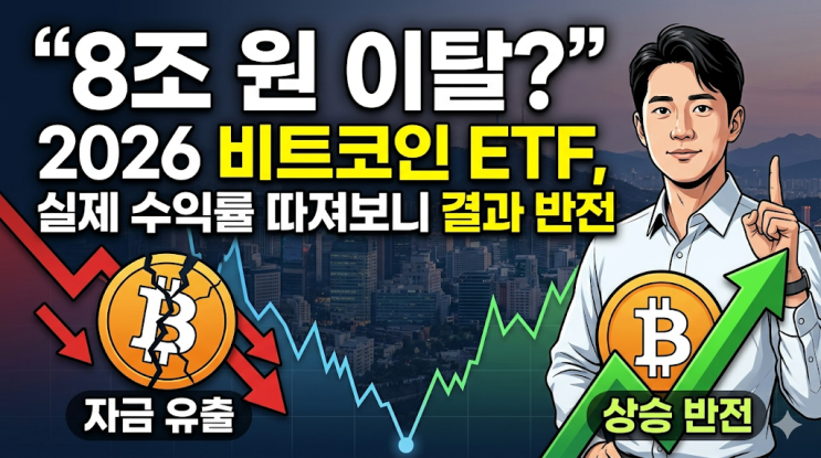  "8조 원 이탈?"...2026 비트코인 ETF, 실제 수익률 따져보니 결과 반전