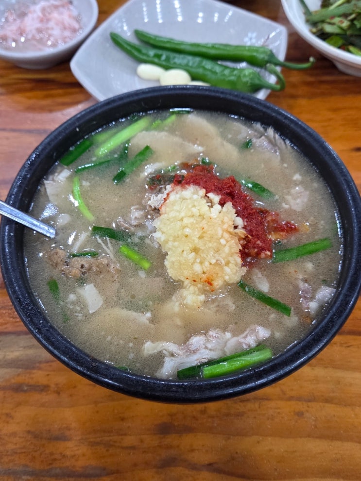  마늘맛 돼지국밥 부산 24시간 맛집 합천일류돼지국밥 고기국밥/주차/메뉴판