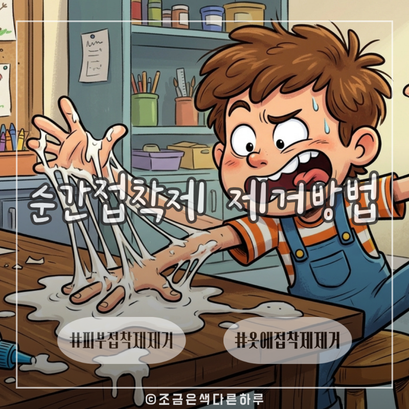 순간접착제 제거방법 재질별로 다르게 해야 합니다
