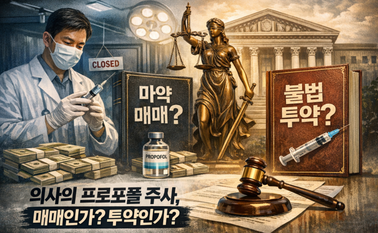  대법원 2026. 3. 12. 선고 2025도16747 판결 - 의사의 불법 프로포폴 주사, 마약을 '판' 걸까요?