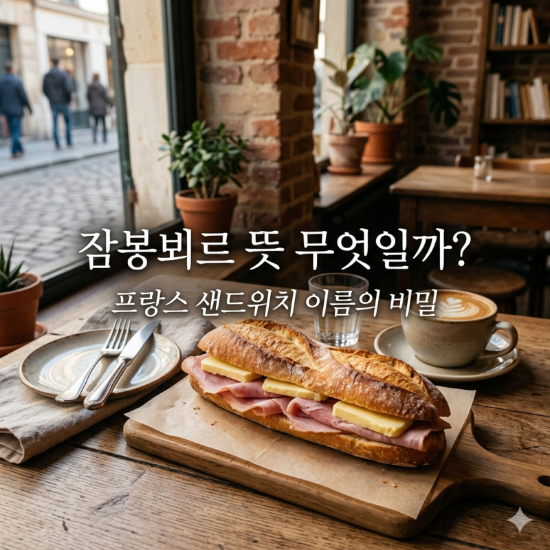 잠봉뵈르 뜻 어떤 음식일까? 쉽게 설명 프랑스 샌드위치 이름
