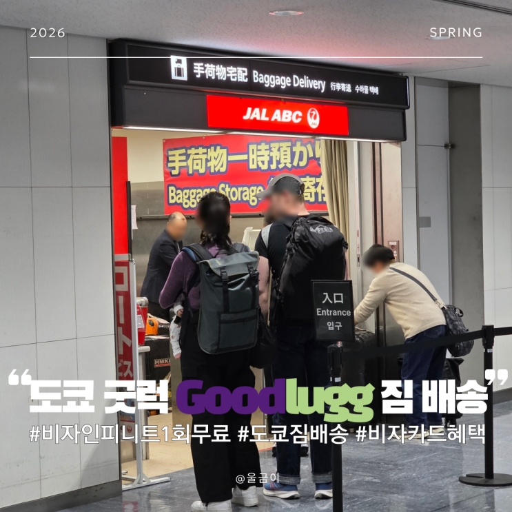  현대카드 비자 인피니트 시그니처 혜택 무료 이용 가능한 굿럭 goodlugg 호텔 공항 짐배송 송영 서비스 이용 후기