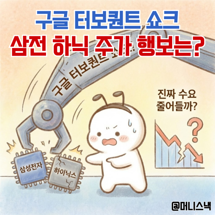 구글 터보퀀트 쇼크! 삼성전자 하닉닉스 주가 하락, 진짜 수요 줄어들까?
