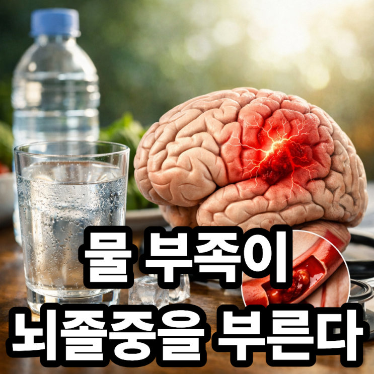   뇌졸중과 수분 섭취의 관계 (물 한 잔이 생명을 지킬 수 있다)