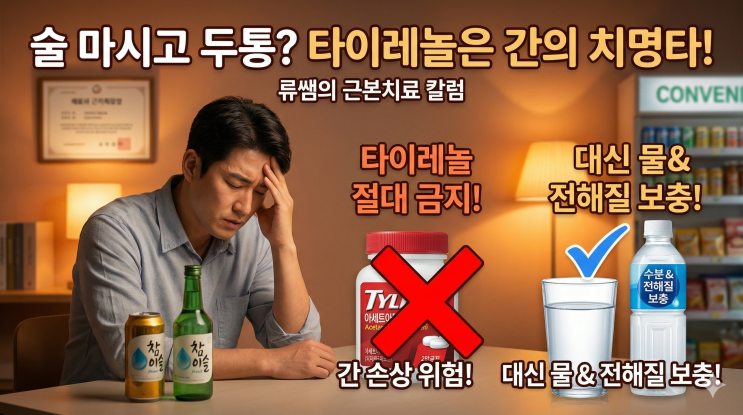  "술 깨려고 먹었는데..." 숙취 두통에 타이레놀이 독이 되는 이유  (의사작성)