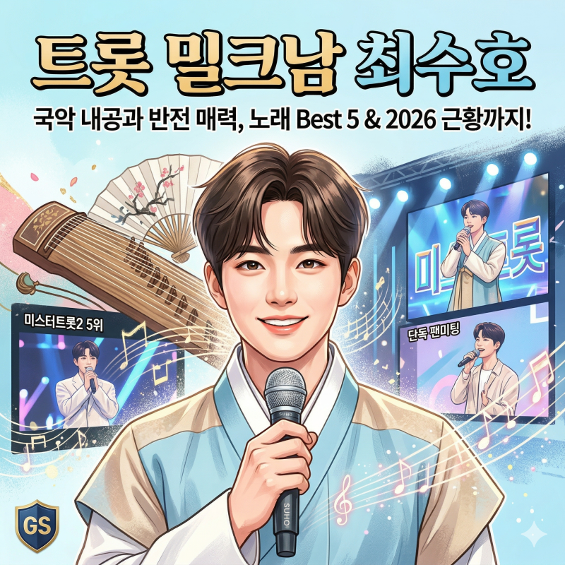 미스터트롯2 '트롯 밀크남' 최수호, 노래 추천 Best 5 및 뮤지컬 주연 데뷔부터 단독 팬미팅 등 ....