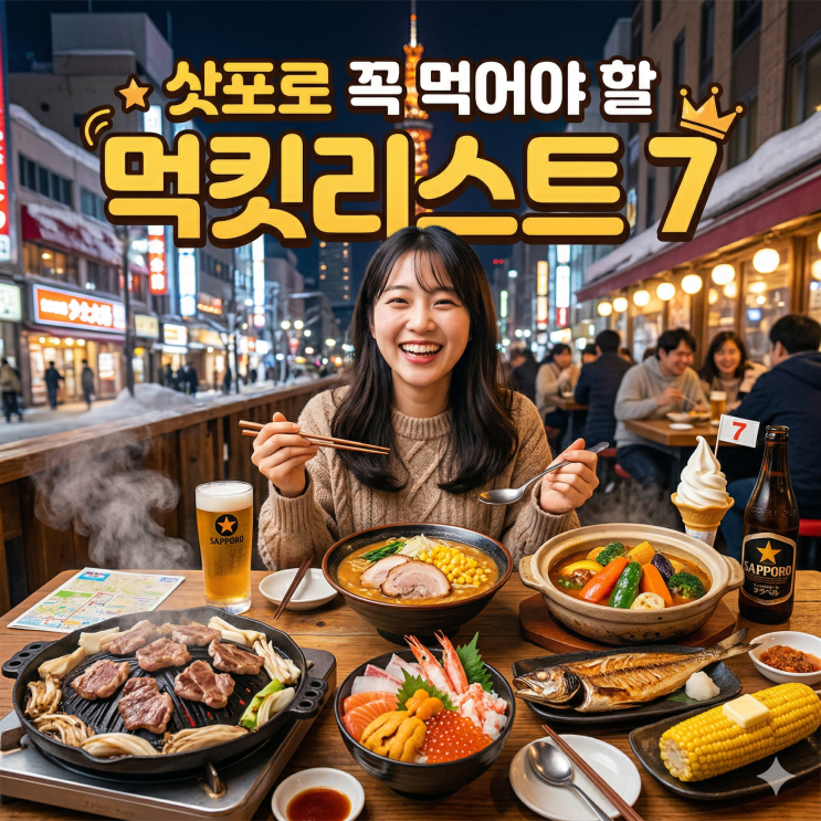  [일본/홋카이도] 삿포로에서 꼭 먹어야 할 '먹킷리스트' 7선 ️