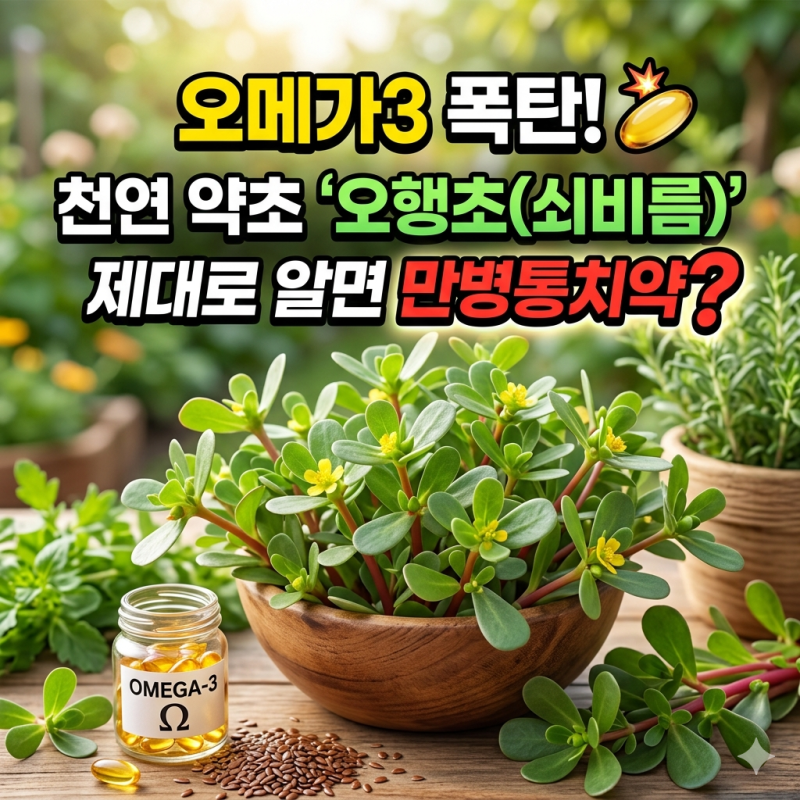 쇠비름효능 부작용, 먹는법, 주요성분, 효과 까지 한 번에 정리