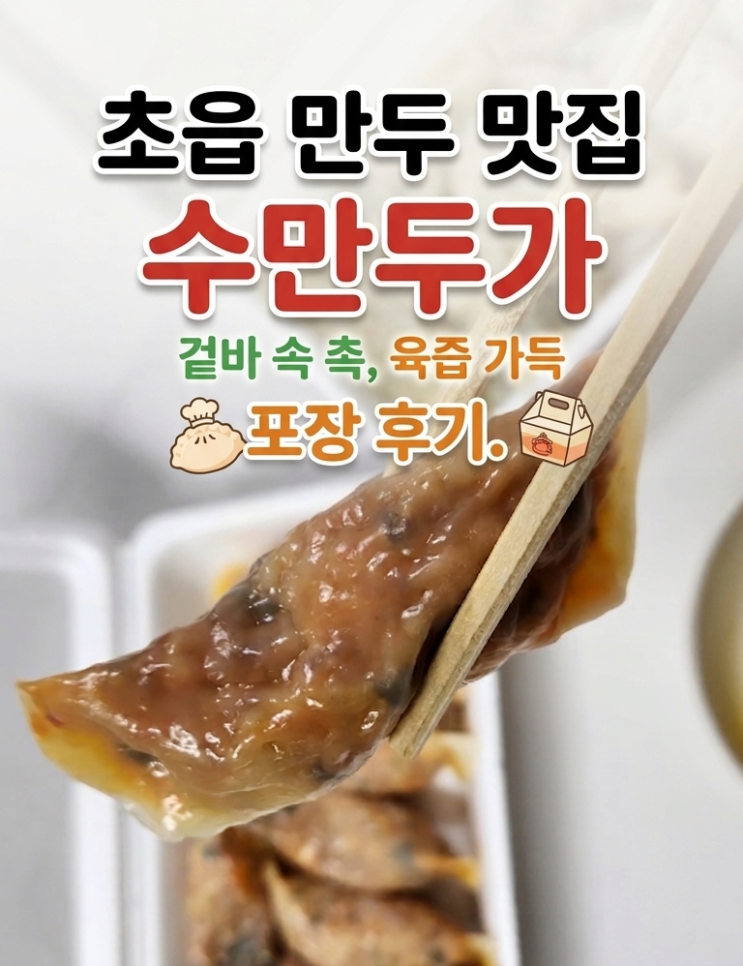  연지동 초읍동 만두 맛집 수만두가, 고기통만두 김치통만두 포장 후기