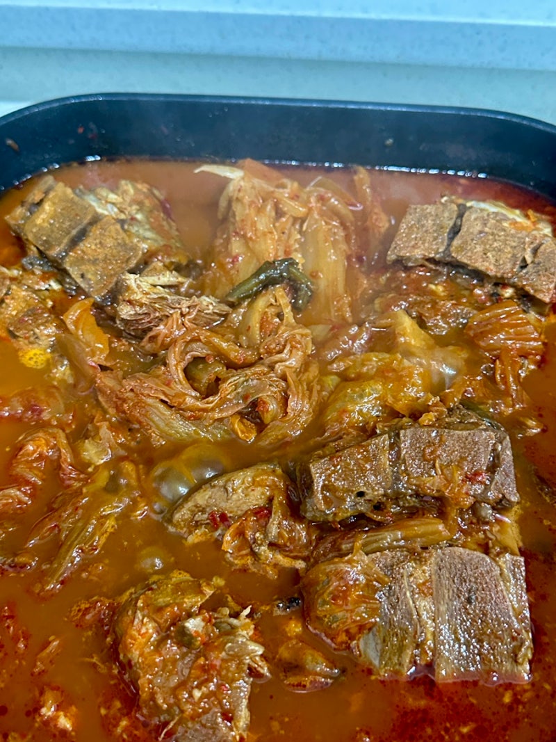 냉동 돼지고기 감자탕 뼈해장국 황금레시피 김치뼈찜 만드는방법