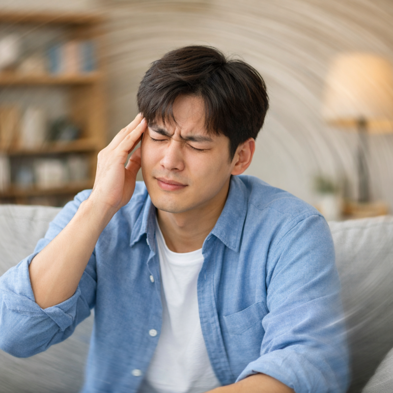 수원 어지럼증 원인, 이석증이 아닌 전정신경염일 수 있습니다.