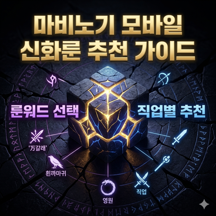 마비노기 모바일 신화룬 추천 / 룬워드 가이드