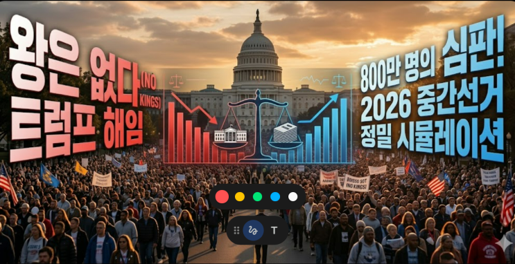  왕은 없다 vs 왕은 버틴다 — 2026 중간선거 의석수로 보는 트럼프 해임 가능성