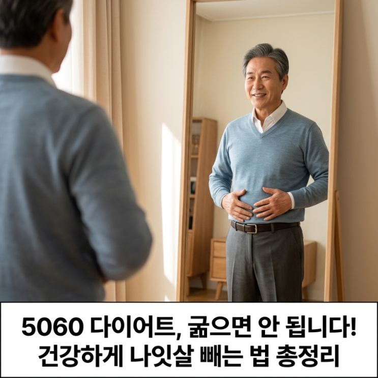  5060 다이어트, 굶으면 안 됩니다 이 나이엔 이렇게 빼야 합니다