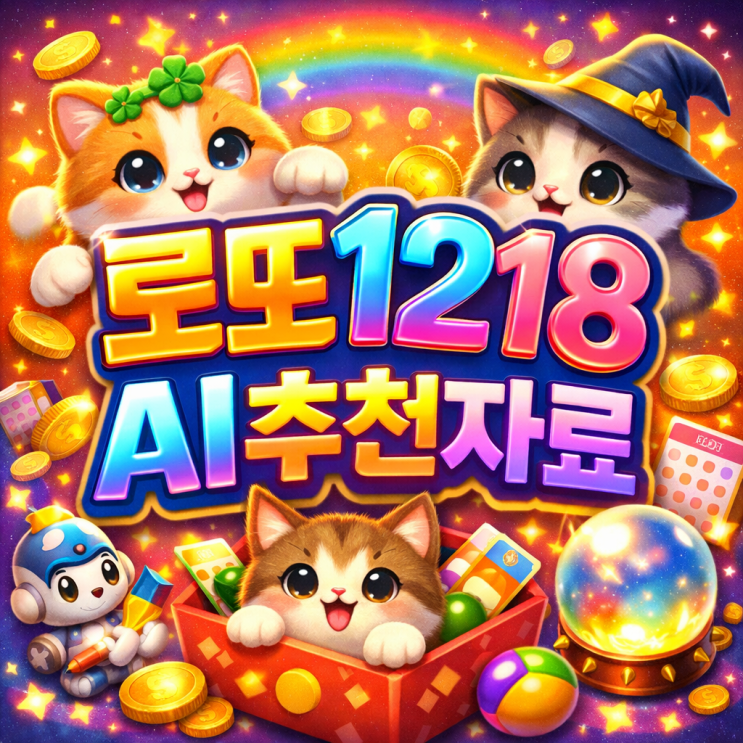  2026 로또 1218회 AI추천조합과 추천제외수 핵심은!? 