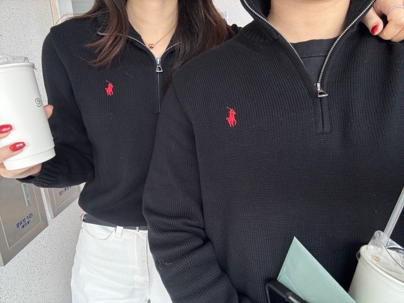 [POLO] 폴로 랄프로렌 반집업 니트 후기ㅣ커플 스웨터 추천ㅣ착용샷