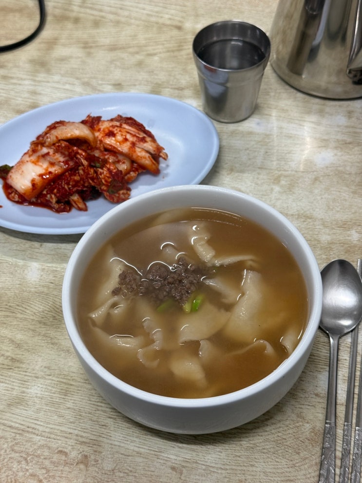 강남구청 맛집 : 정가네 손칼국수 수제비, 내돈내산 신동엽 맛집