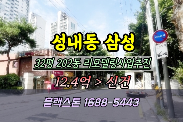  성내동 삼성아파트 경매 33평 리모델링사업추진