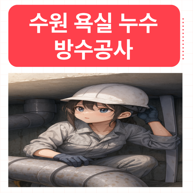  수원 욕실누수 화서동 팔달구 욕조 세면대 바닥 방수공사 보험처리