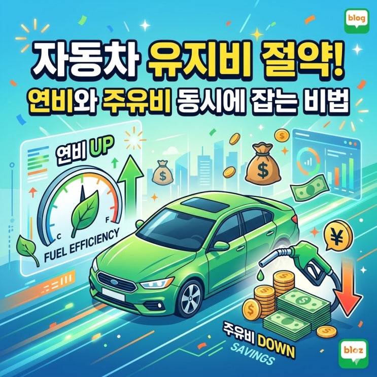  자동차 유지비 절약! 연비와 주유비 동시에 잡는 비법