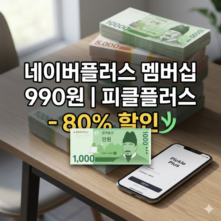  네이버플러스 멤버십 무료급 혜택, 80% 할인받는 방법 정리
