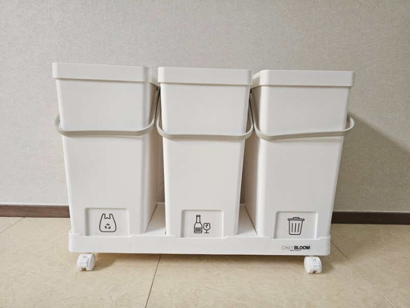 데일리블룸 분리수거함 추천 깔끔한 재활용 분리수거함 사용 후기