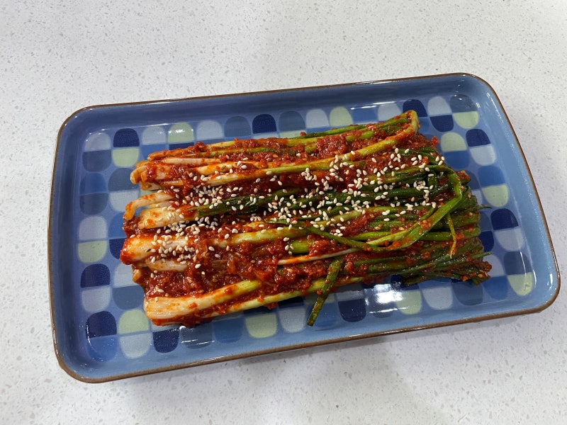 파김치 만드는법 찹쌀풀 없이 간단 쪽파김치 만들기