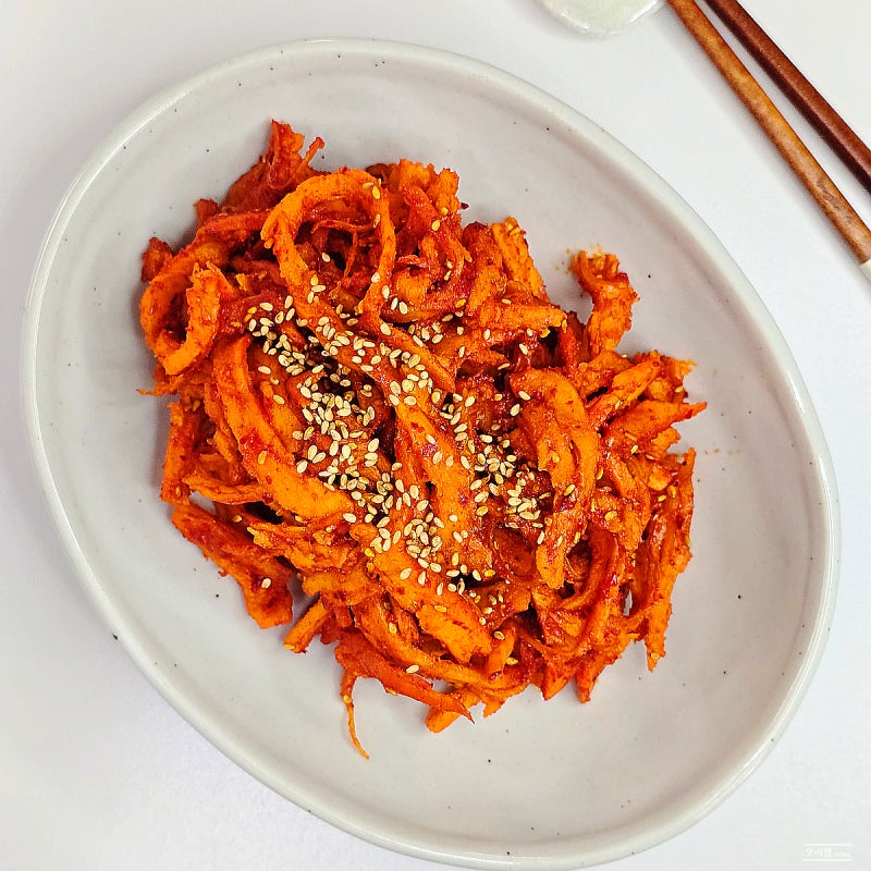 백종원 고추장 홍진미채볶음 만들기 300G 오징어 진미채무침 레시피