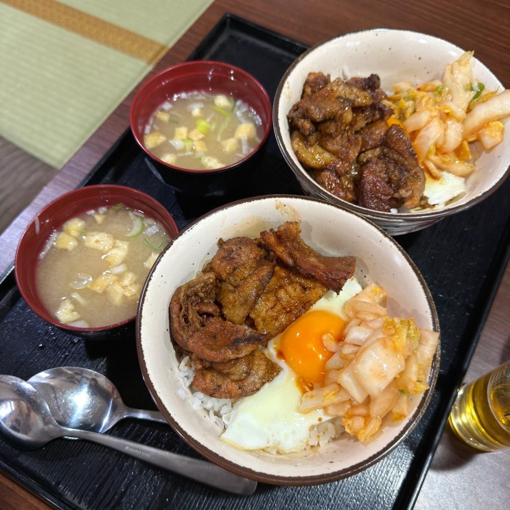  오타루 현지인 맛집 로쿠미안 부타동(고기덮밥), 미나미오타루역 근처