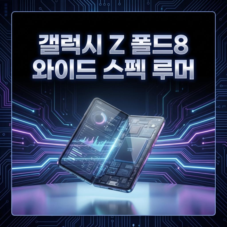  삼성 갤럭시 Z 폴드8 와이드 출시일 스펙 루머 정리
