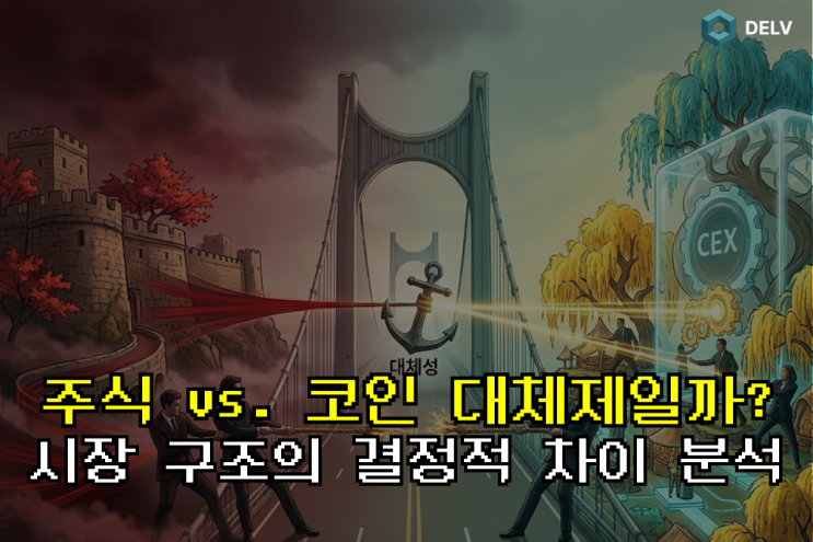  가상자산과 주식은 완벽한 '대체제'일까? 두 시장의 결정적 차이점 분석