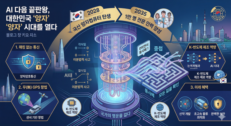  대한민국의 승부수: 양자 인재 1만 명 육성, '넥스트 AI' 시대 주도한다