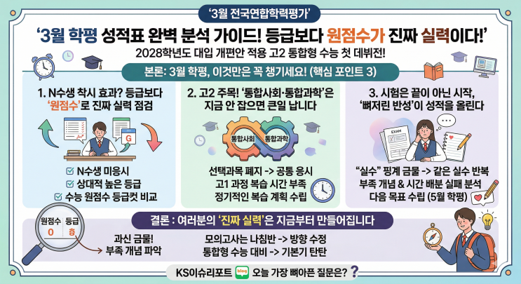  N수생 빠진 3월 학평의 함정, '진짜 내 위치' 찾는 팩트 체크 분석